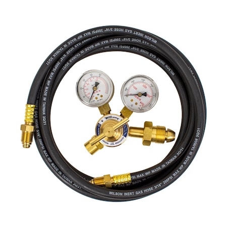 Forney Regulator with 10ft Hose, CGA-580, 5/8 in NPT 85662